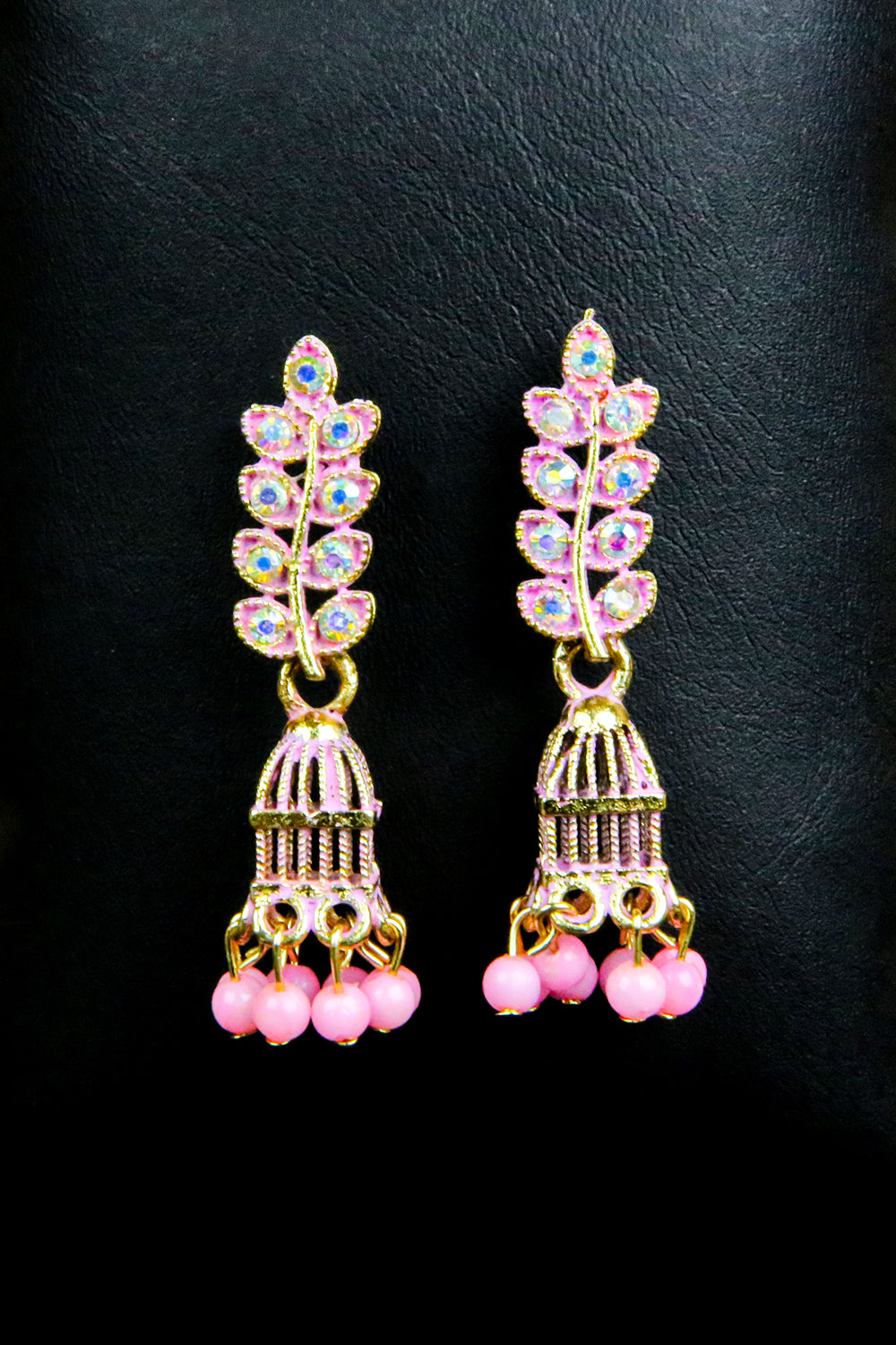 Leaf Brass Jhumka