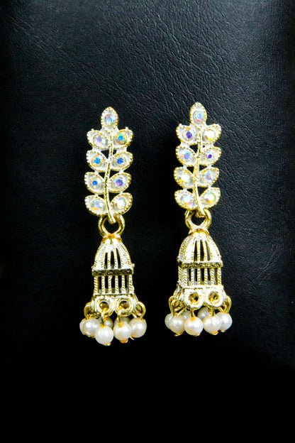 Leaf Brass Jhumka