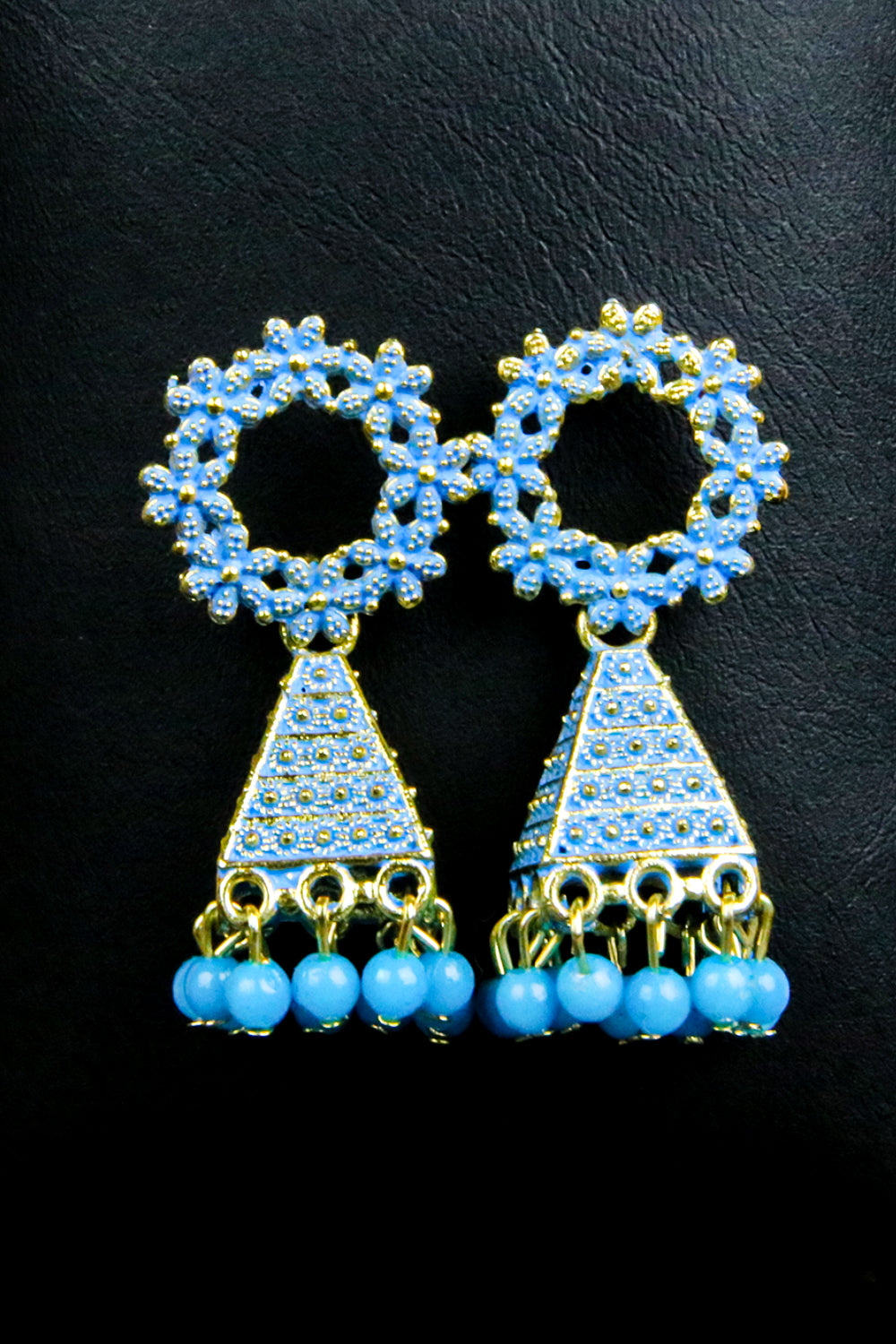 Square Kundan Jhumka